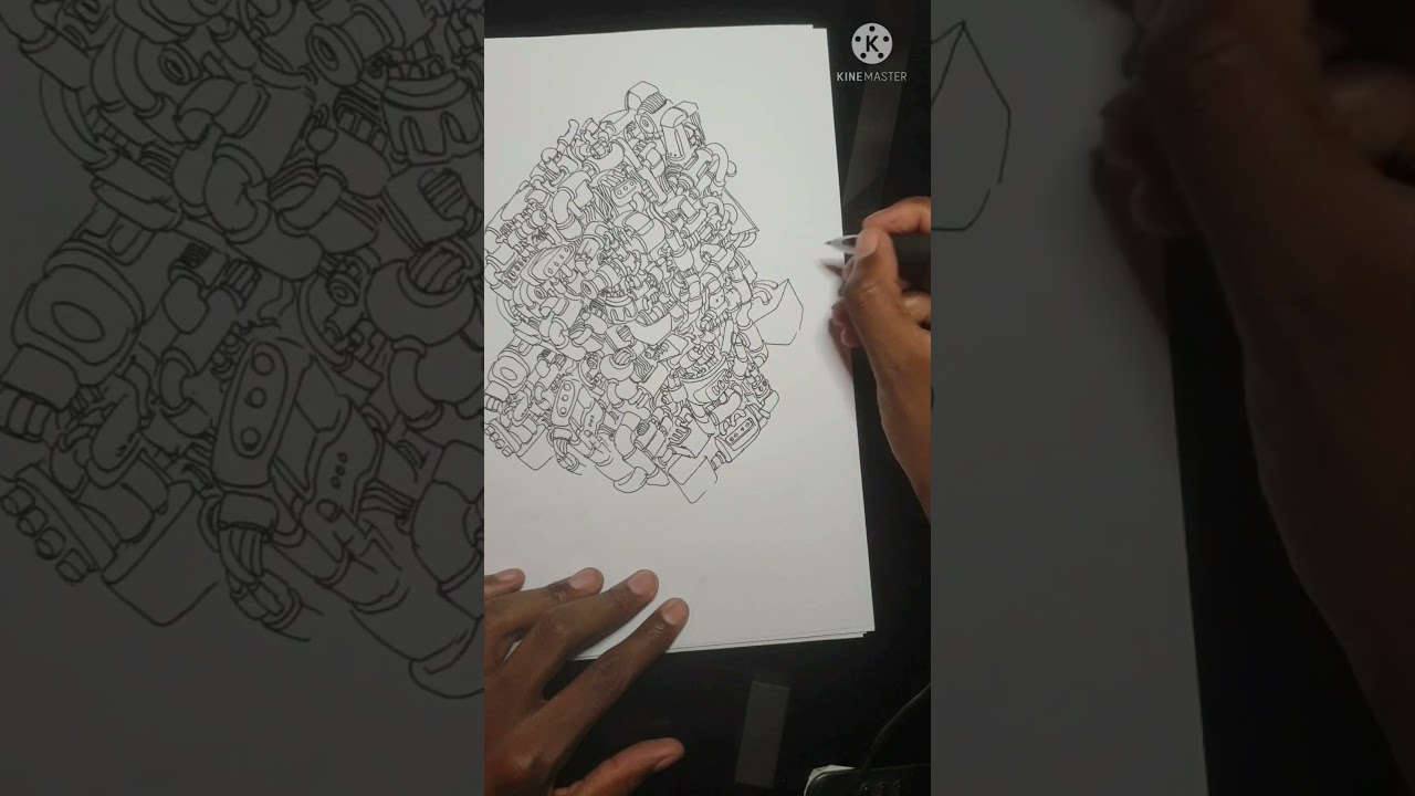 timelapse pen sketch 
