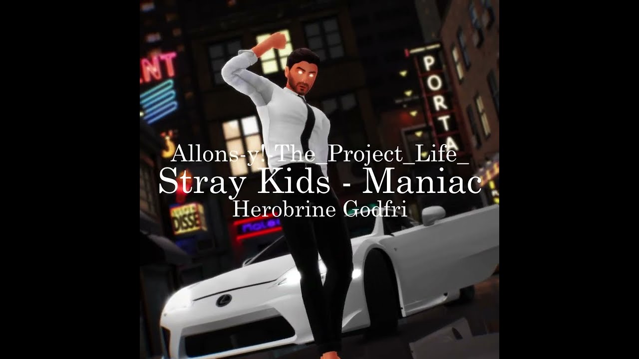 Stray Kids - Maniac - Test Model ( Herobrine Minecraft ) Short \ Animation \ MMD \ KPOP \ Dance