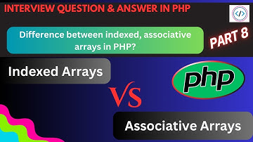 Difference between indexed, associative array in php