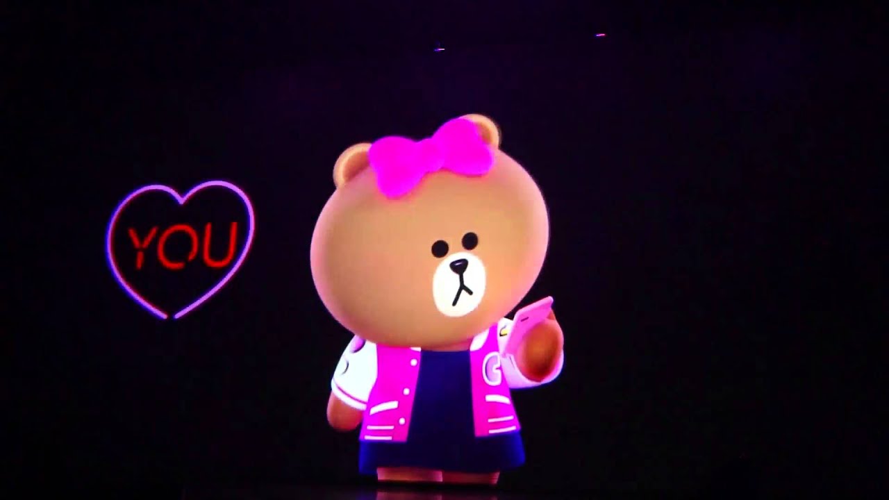 Line東京發表會推新角色 熊大妹妹登場 - YouTube