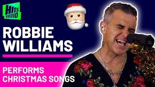Robbie Williams Performs Christmas Songs &#39;Baby Please Come Home&#39; And &#39;Can&#39;t Stop Christmas&#39;