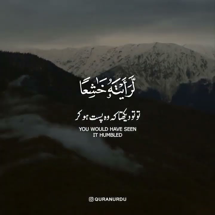 📖 'If We Had Sent Down This Qur’an' | Emotional Quran Recitation #QuranRecitation