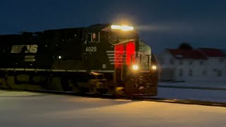 NS Leading CN M338 In Lena, Illinois