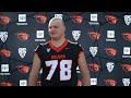 Oregon State Football Media Day: Nathan Elu (August 7, 2026)