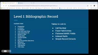 Evergreen Reports 101: Bibliographic Record Reports