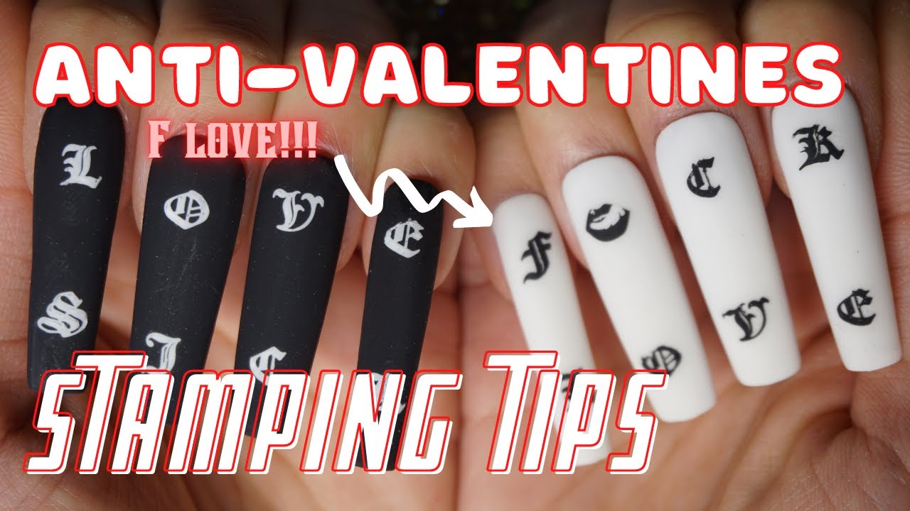 33+ Perfect Ideas For Anti-Valentine's Day Nails [2024]