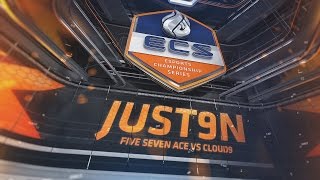 Just9N Five Seven Ace Vs Cloud9 On Dust 2 (Ecs Na Season 1)