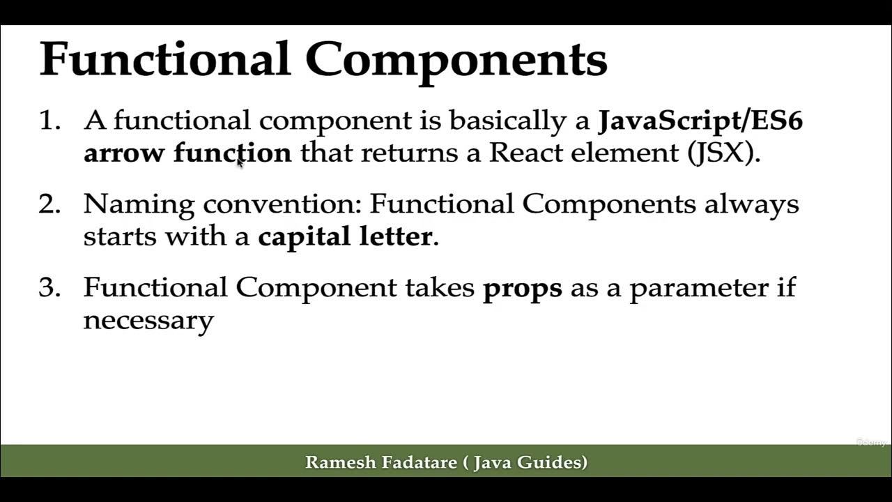 How to use Functional Components | React JS Fundamentals - YouTube