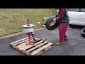 Dismount and Mount tires with harbor freight tire changer