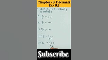 Chapter - 8 Decimals | Ex - 8.1,Q4 | Class 6th | Maths