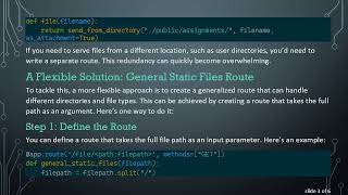 How to Properly Serve Static Files from a Flask Server