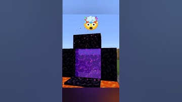"Easy Nether portal trick🤯"||#minecraft#shorts