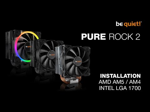 Installation: Pure Rock 2 Series (AMD AM5 / AM4, Intel LGA 1700) | be quiet!  - YouTube