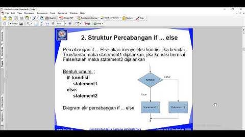 Logika dan Algoritma - Branching - Pertemuan 4