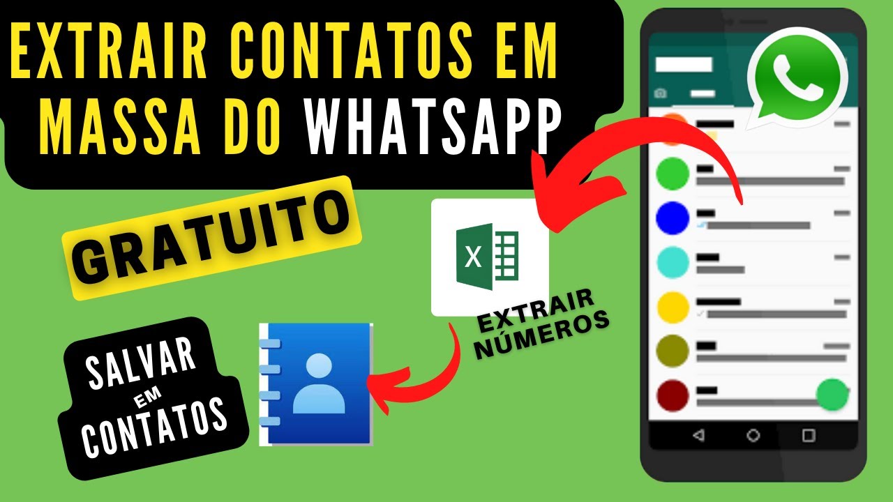 Como EXTRAIR CONTATOS não Salvos do WHATSAPP pra enviar mensagens em Massa | GRATUITO