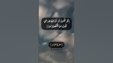 سورة الزمر الآية ٥٦ الى ٥٩ بصوت الشيخ محمد صديق المنشاوي