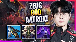 ZEUS IS A GOD WITH AATROX! - T1 Zeus Plays Aatrox TOP vs Udyr! | Season 2024