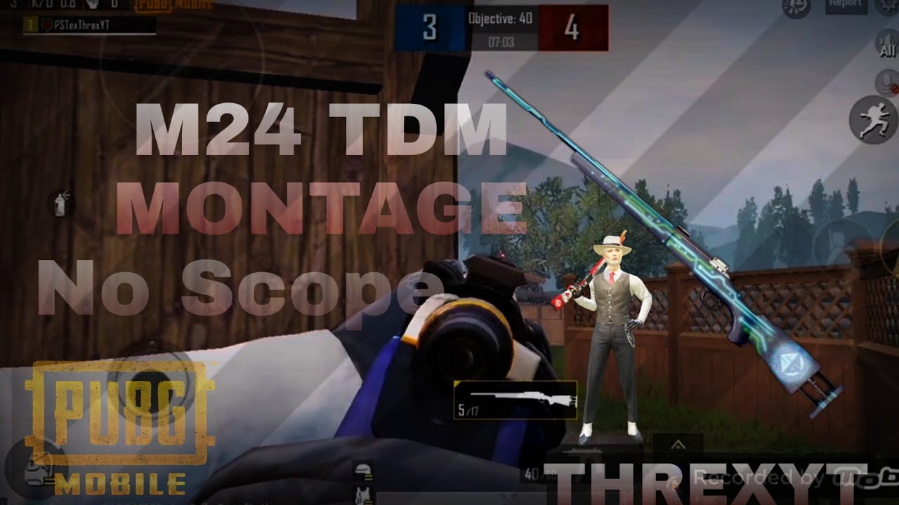 M24 TDM Montage With IronSide | PUBG MOBILE | THREX YT - YouTube