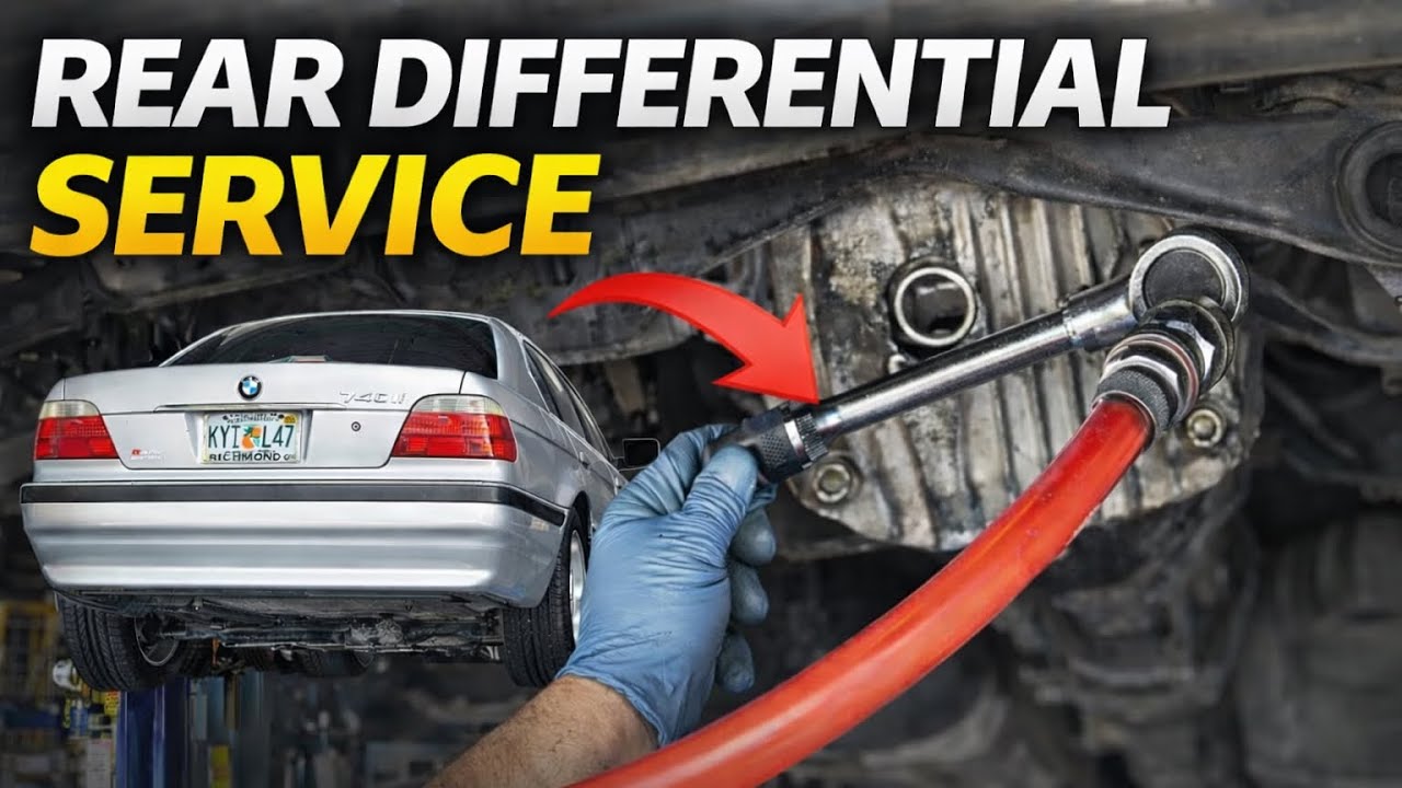 Rear Diff Fluid replacement on a BMW - YouTube