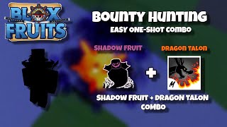 Best Fruit Quake + Dragon Talon One shot combo』Bounty Hunt l Roblox, Blox  fruits update 17