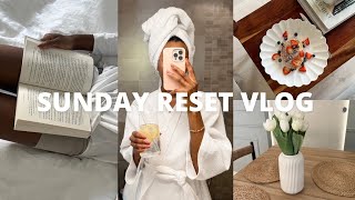 SUNDAY RESET ♡ | self care routine, pilates, healthy grocery haul, nail appointment + more!