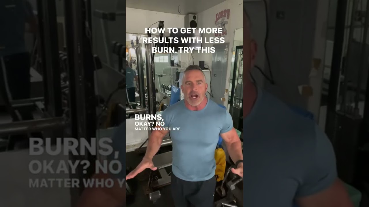 HOW TO GET MORE MUSCLE WITH LESS BURN