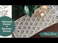 DIY | KOLAY MAKROME RUNNER YAPIMI / Easy Macrame Table Runner / HOME BOHO DECOR