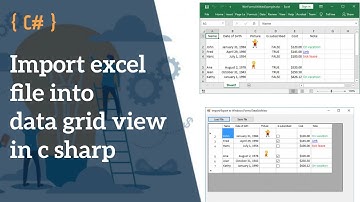 #azadeducation import excel file data into data grid view in c#