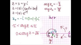 Аргумент комплексного числа.  Часть 1