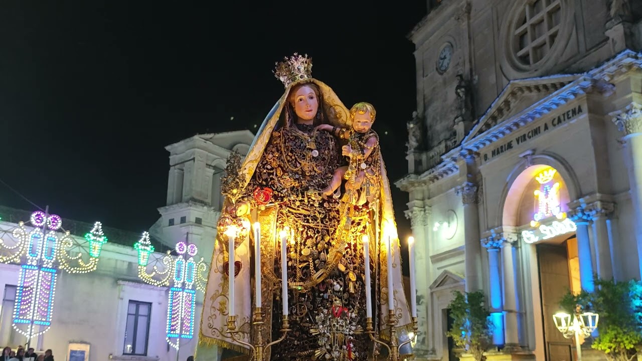Aci Catena 11 Gennaio 2025 Canto dell'Inno di Ringraziamento alla Madonna della Catena 4K