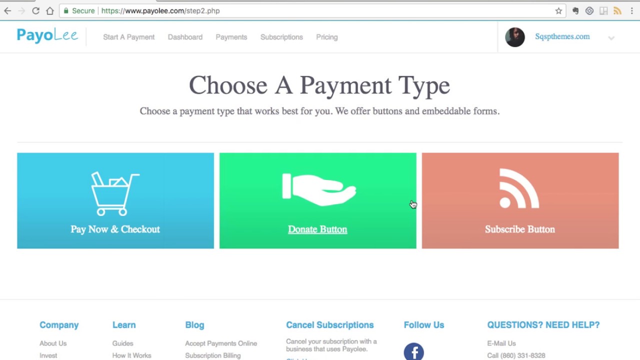 How to setup Payolee with Squarespace