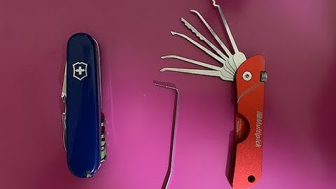 Victorinox Custom SAK Lock Picks