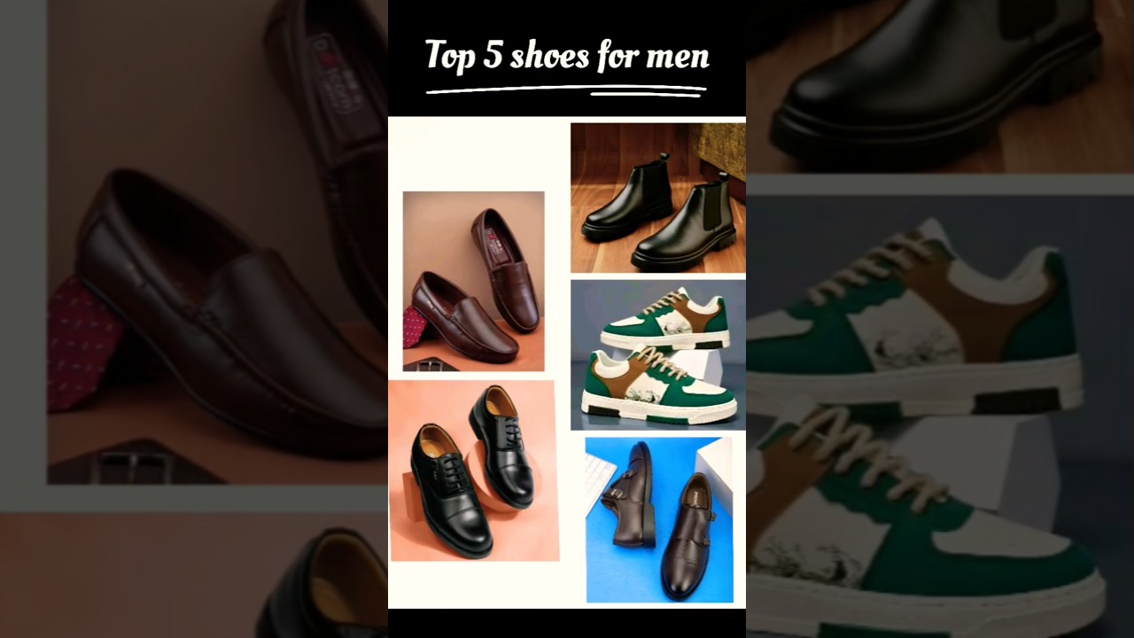 Top 5 Shoes for Men | Best Footwear Styles 2025 👟 | Fashion Tips 
