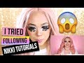 I tried following NikkieTutorials EXTREME ANIME MAKEUP TRANSFORMATION
