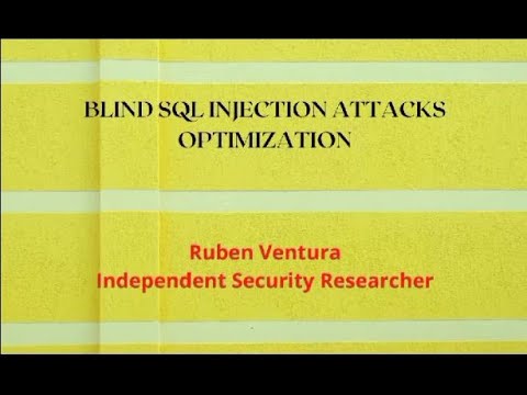 BLIND SQL INJECTION ATTACKS OPTIMIZATION