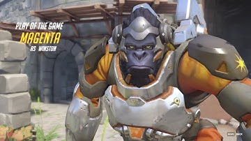 Overwatch Winston Highlight on Eichenwalde