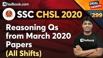 SSC CHSL Reasoning Questions - 17,18,19 March 2020 | Solve SSC CHSL Question Paper with Parvind Sir