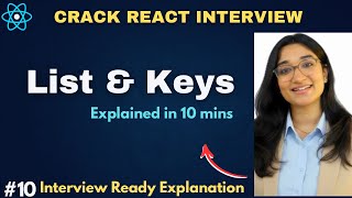 What are List & Keys in React? Why Keys are Important | React Interview Questions 2026