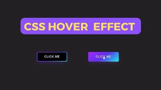 CSS Button Hover Animation Effect Tutorial | Glowing Gradient Border Effects | HTML and CSS