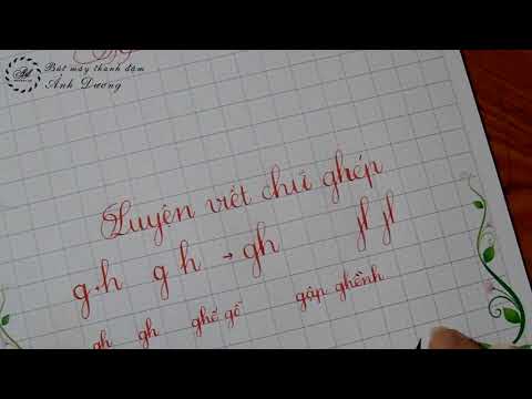 Video Hướng dẫn cách viết chữ ghép cho học sinh - youtube