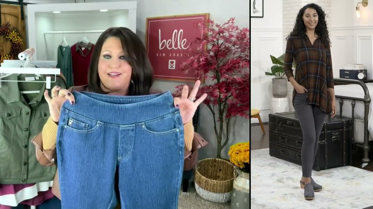 Belle by Kim Gravel Flexibelle Pull-On Knit Jeggings on QVC