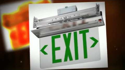 edge lit exit signs