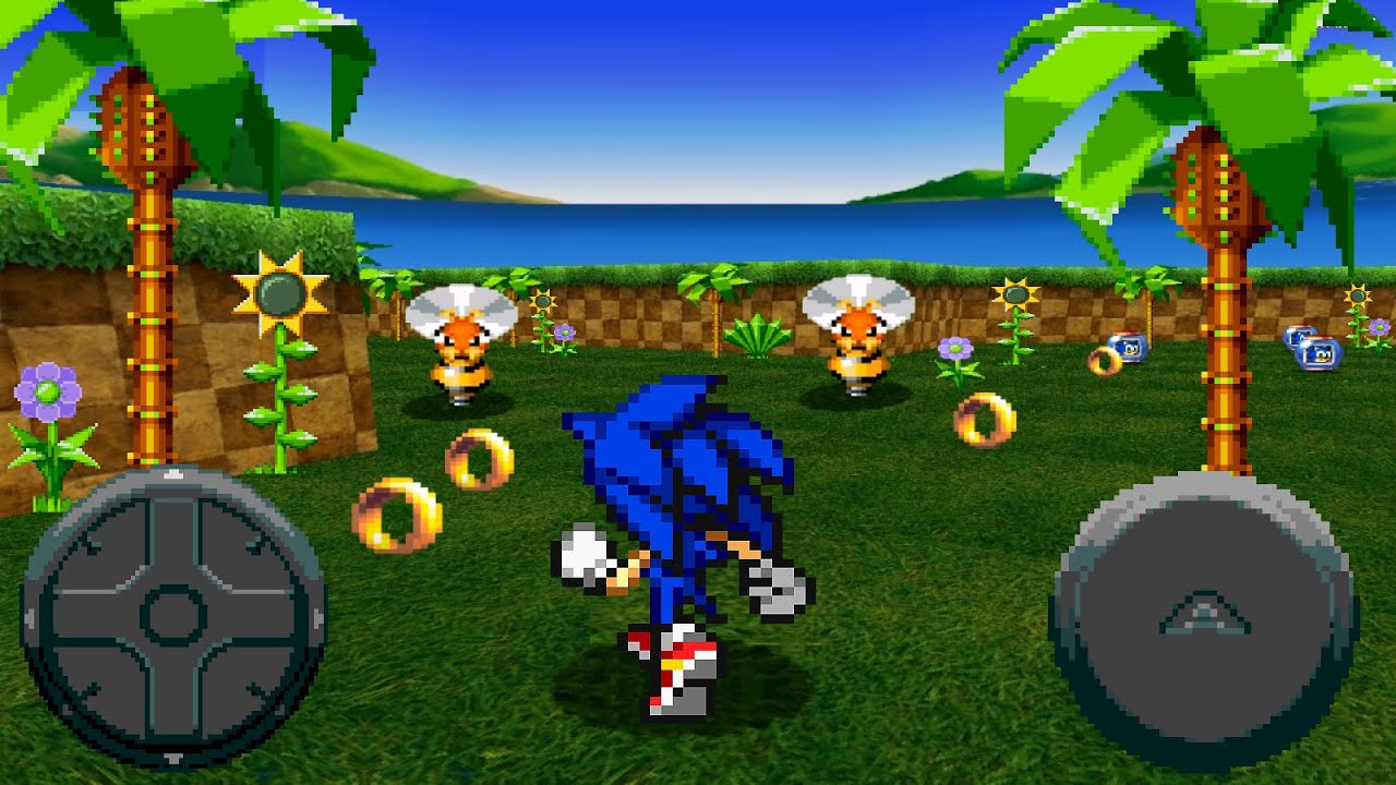 Sonic 3D perspective Android 💜 FAN GAME 