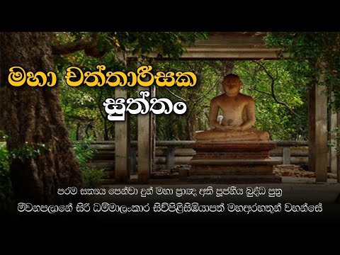 මහා චත්තාරීසක සුත්තං — ත්‍රිපිටක සූත්‍ර දේශනා · මීවනපලානේ සිරි ධම්මාලංකාර හිමි