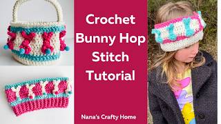 Learn the Crochet Bunny Stitch! A sweet bunny crochet stitch tutorial
