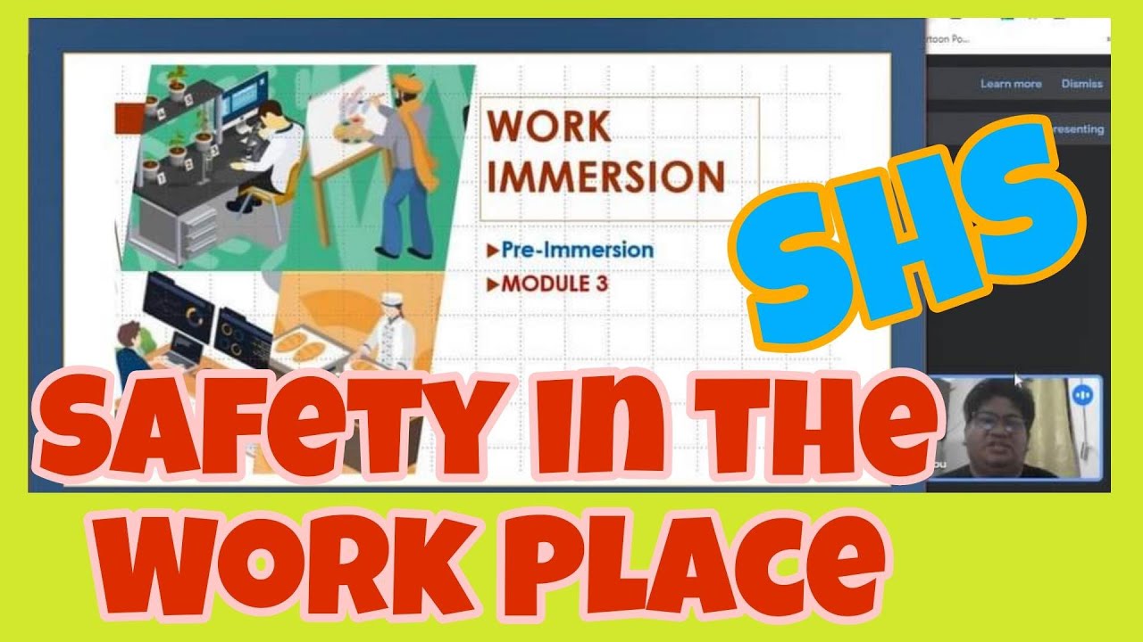 safety in the workplace work immersion essay