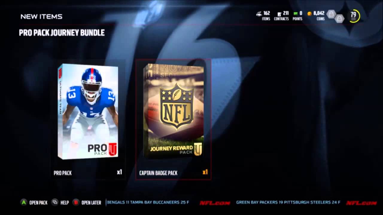 Madden 16 Pro Pack Journey Bundle Pack Opening