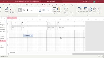 Create a Button on an Access Form