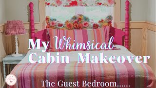 The Guest Bedroom | My Whimsical Cabin Makeover