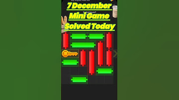 7 December Daily Mini Game Solved Today | 7 December Hamster Mini Game Puzzle Solved | New Season 2